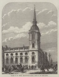 Church of St Benet, Gracechurch-Street, About to be Demolished